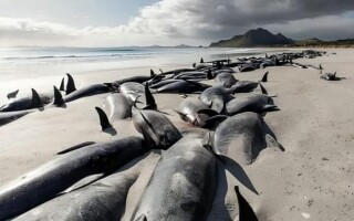 Mass Whale Stranding in New Zealand